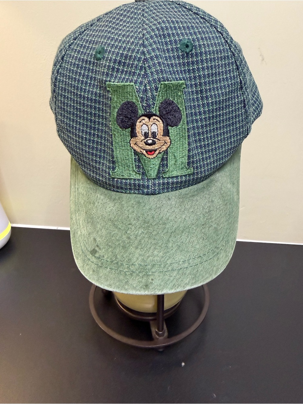 Vintage Green Mickey Accent Baseball Cap - Goofy’s Hat Company